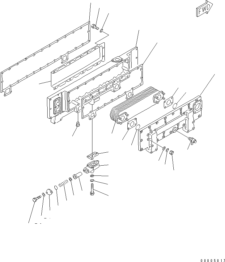Прокладка 6162-63-2181 KOMATSU