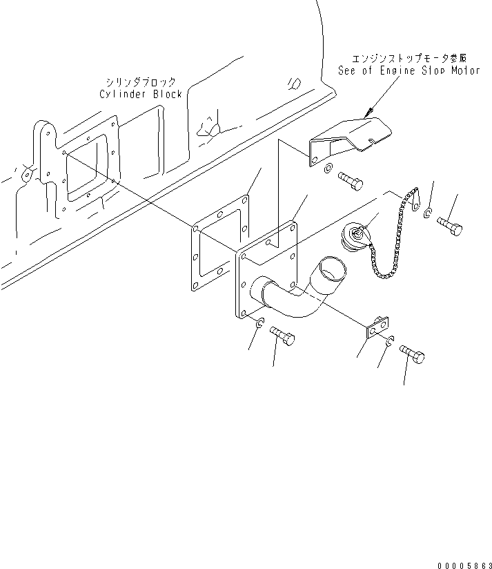 Прокладка (k2) 6162-23-6521 KOMATSU