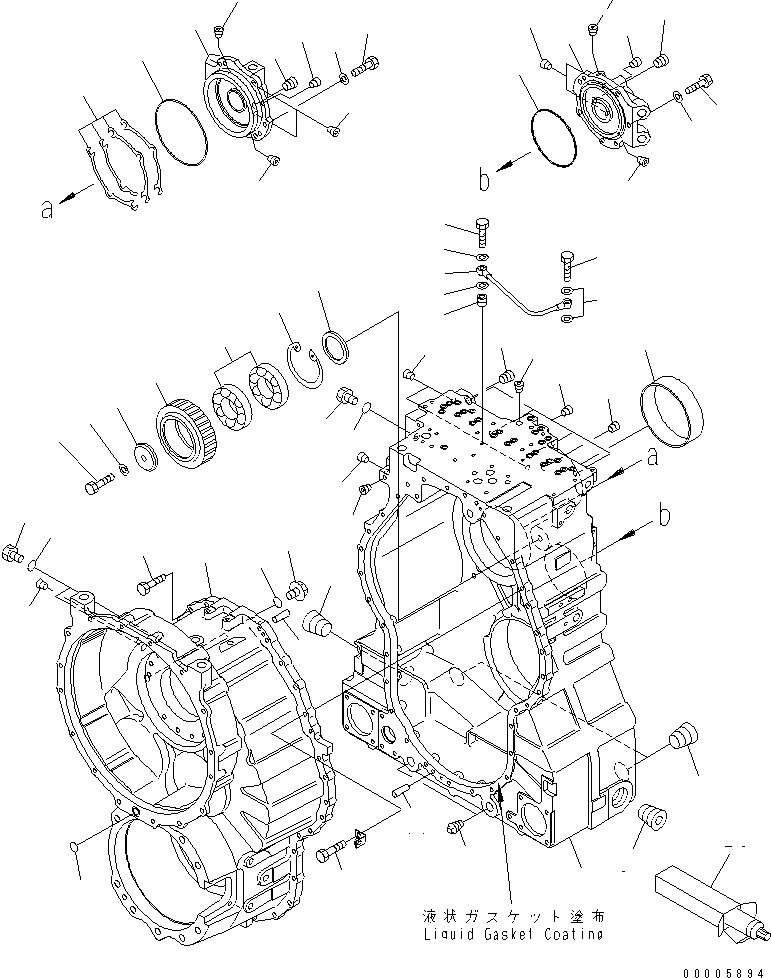 CASE,REAR 56B-15-11161 KOMATSU