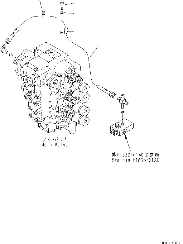 HOSE, 900MM 02760-00309 KOMATSU