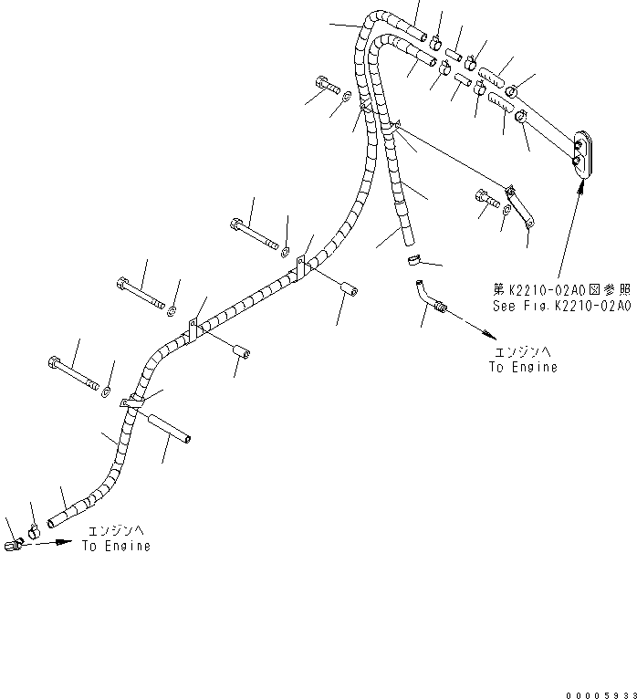 Защитный рукав 08017-32815 KOMATSU