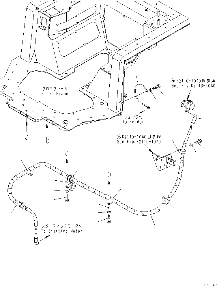 Кабель 14X-06-34111 KOMATSU