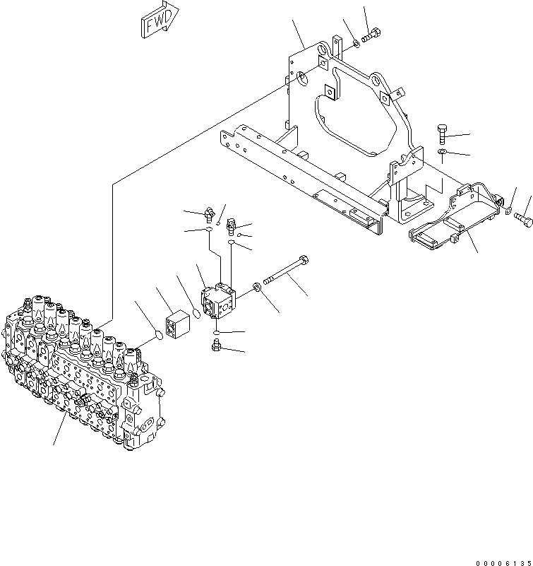 Угольник 8296-62-2160 KOMATSU