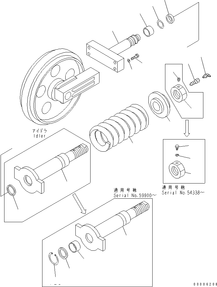 Кольцо износа 07155-00515 KOMATSU