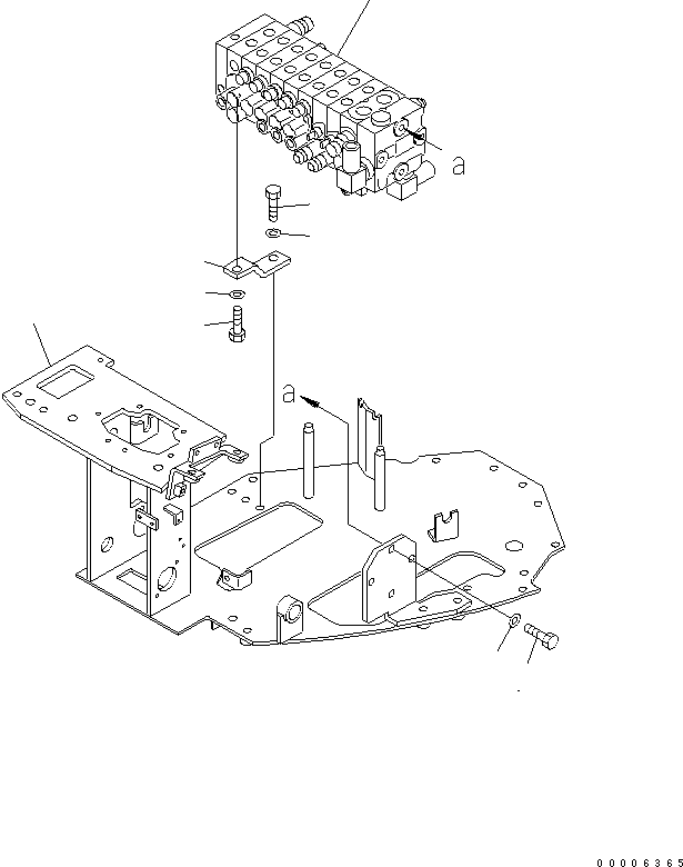 Кронштейн 22L-43-18213 KOMATSU