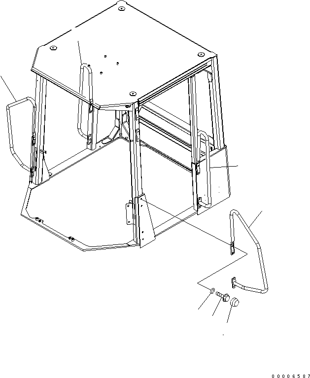 HANDRAIL,L.H. 421-921-3230 KOMATSU