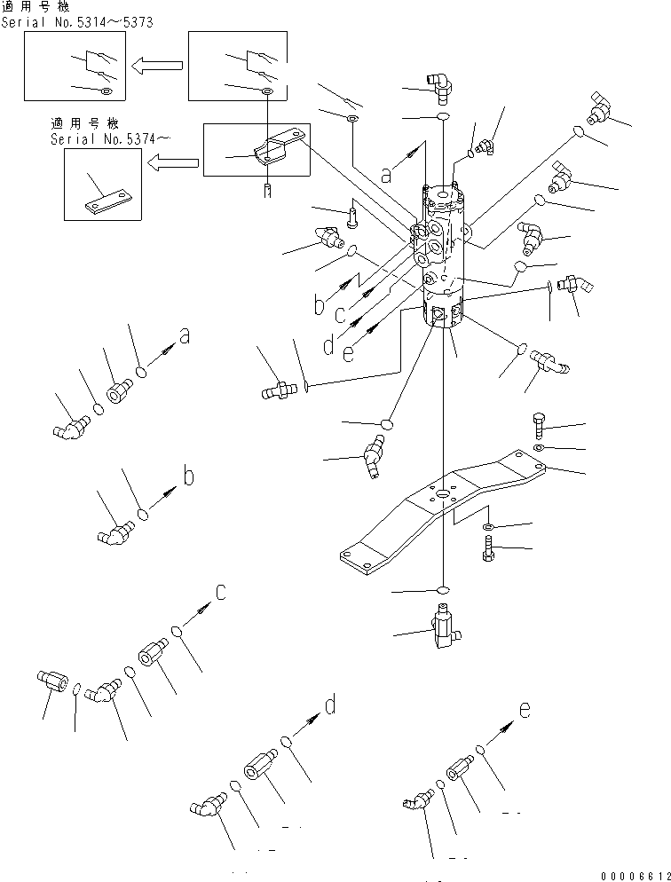 SWIVEL JOINT ASS'Y,(SEE FIG.Y1627-01A2) (703-09-33110) KOMATSU