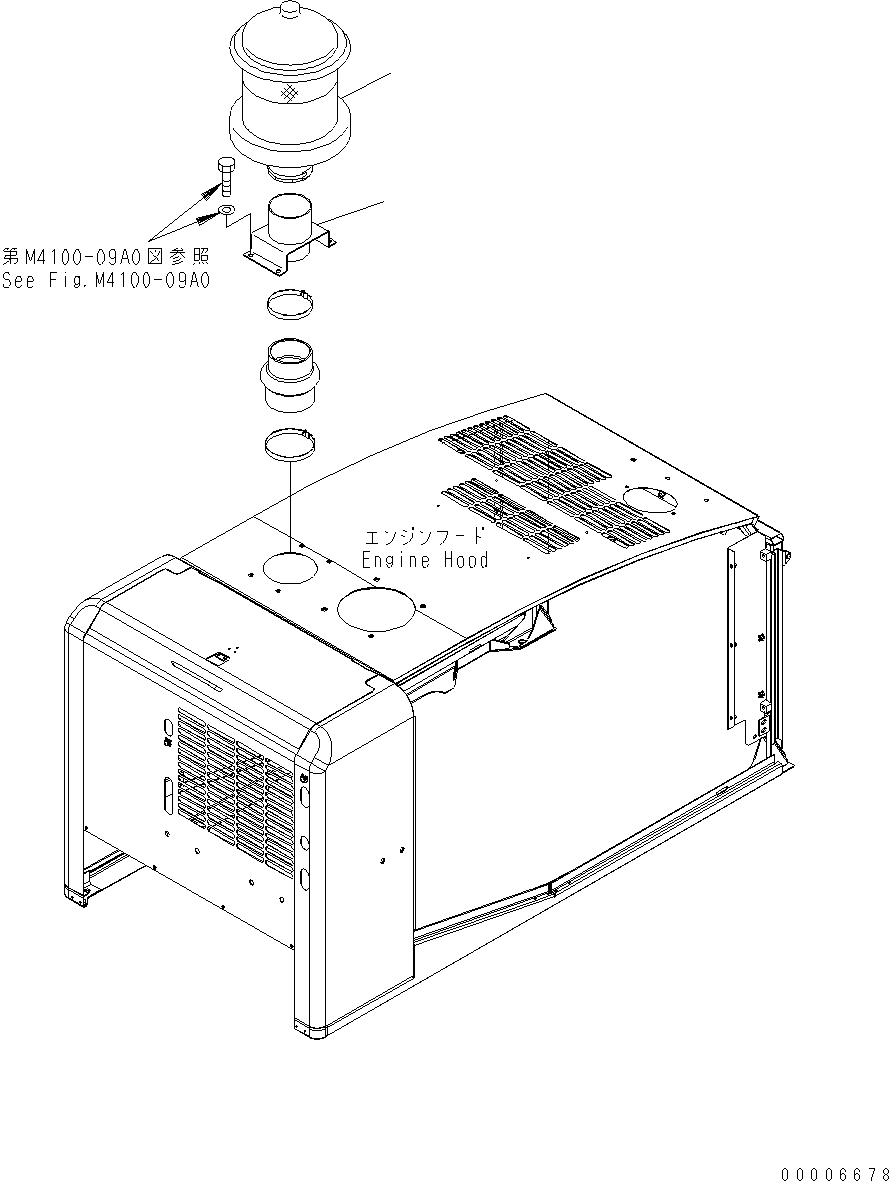 PRE-CLEANER 424-02-H1220 KOMATSU