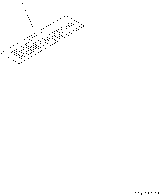 PLATE¤ INSTRUCTION,AIR CLEANER 09637-01163 KOMATSU