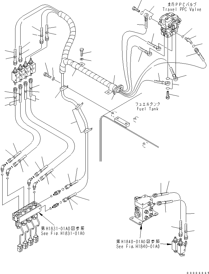 HOSE¤ 850MM 8296-62-1990 KOMATSU