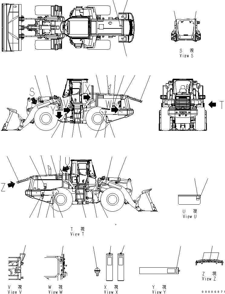 PLATE, OPERATING,LOCK LEVER 09685-00004 KOMATSU