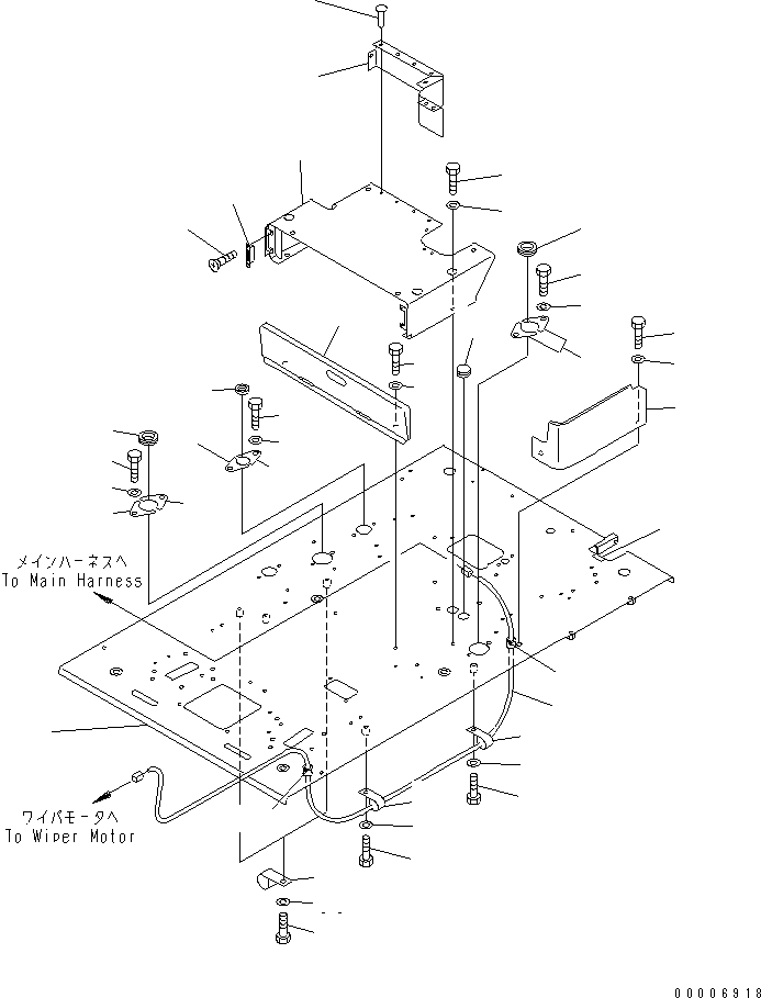 FLOOR FRAME ASS'Y 201-946-7832 KOMATSU