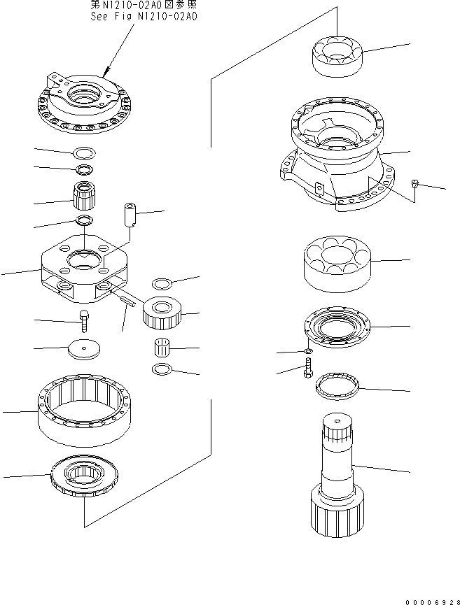 Подшипник 06000-22326 KOMATSU