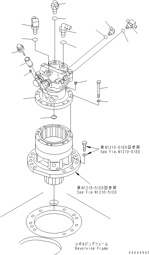 Угольник 07235-10424 KOMATSU