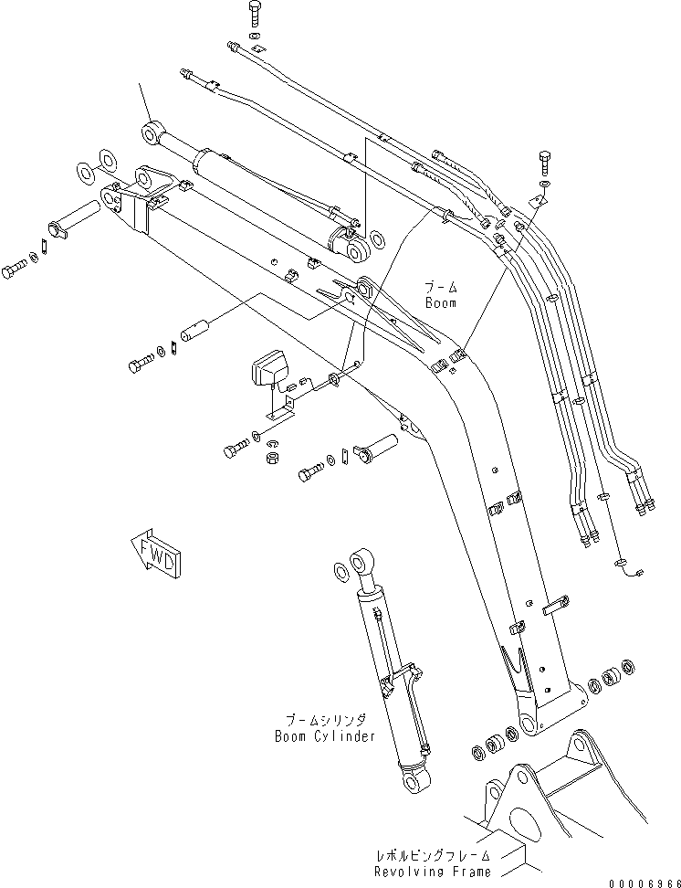 CYLINDER GROUP,ARM (707-00-XC901) KOMATSU