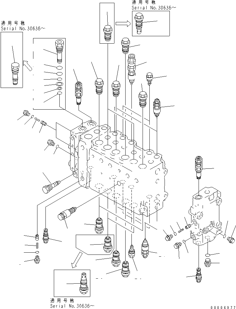 VALVE ASS'Y,UNLOAD (723-40-56302) KOMATSU