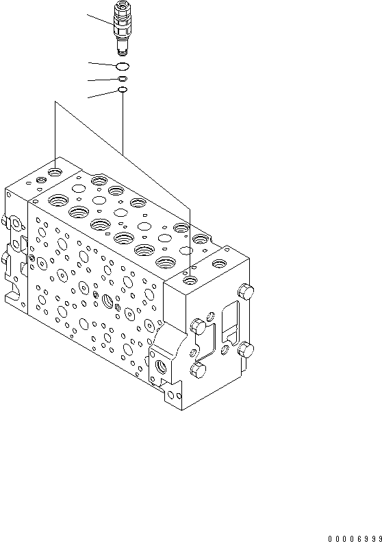 Клапан в сборе, предохранительный 723-40-91101 KOMATSU