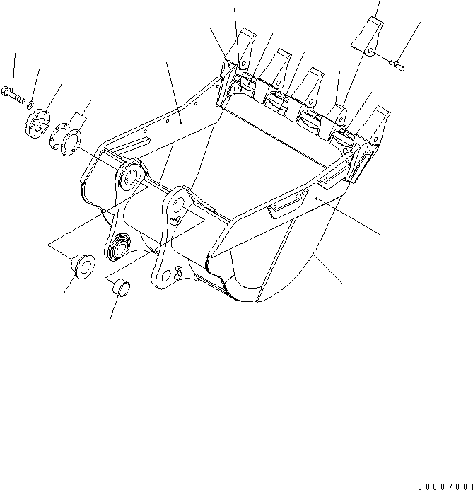 Ковш 209-939-7741 KOMATSU