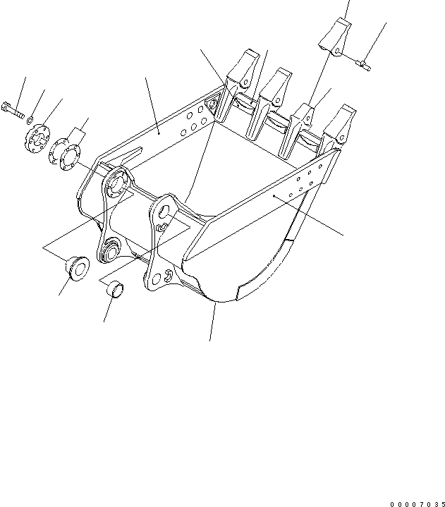 Ковш 209-70-74252 KOMATSU