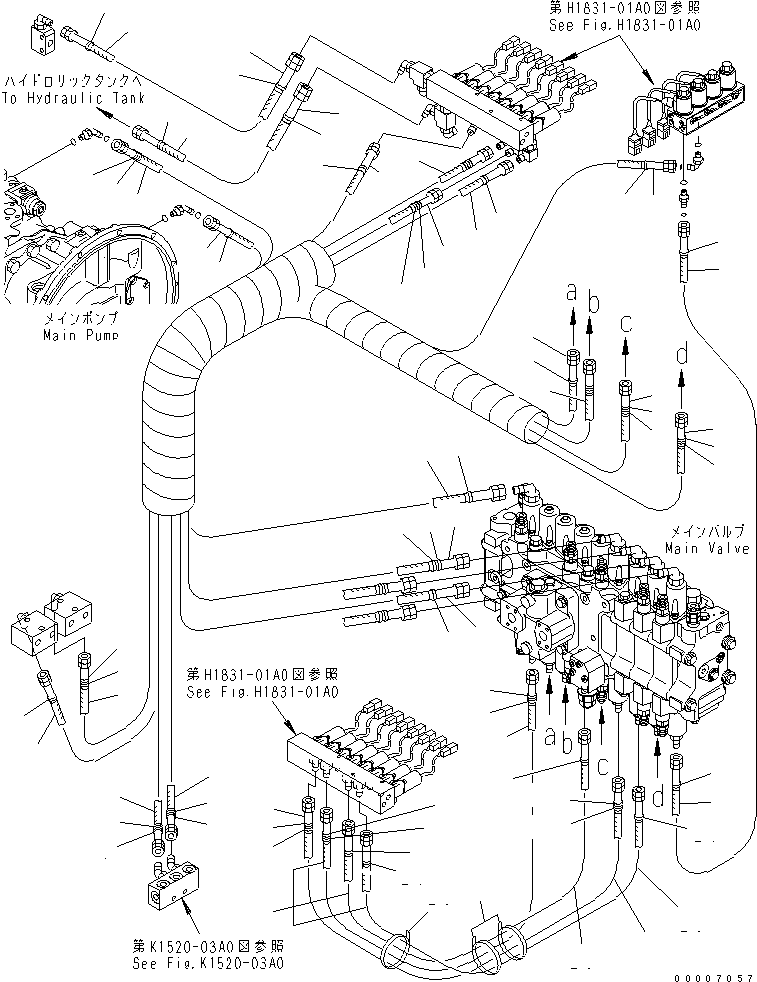 Шланг с торцевым уплотнением 02762-00320 KOMATSU