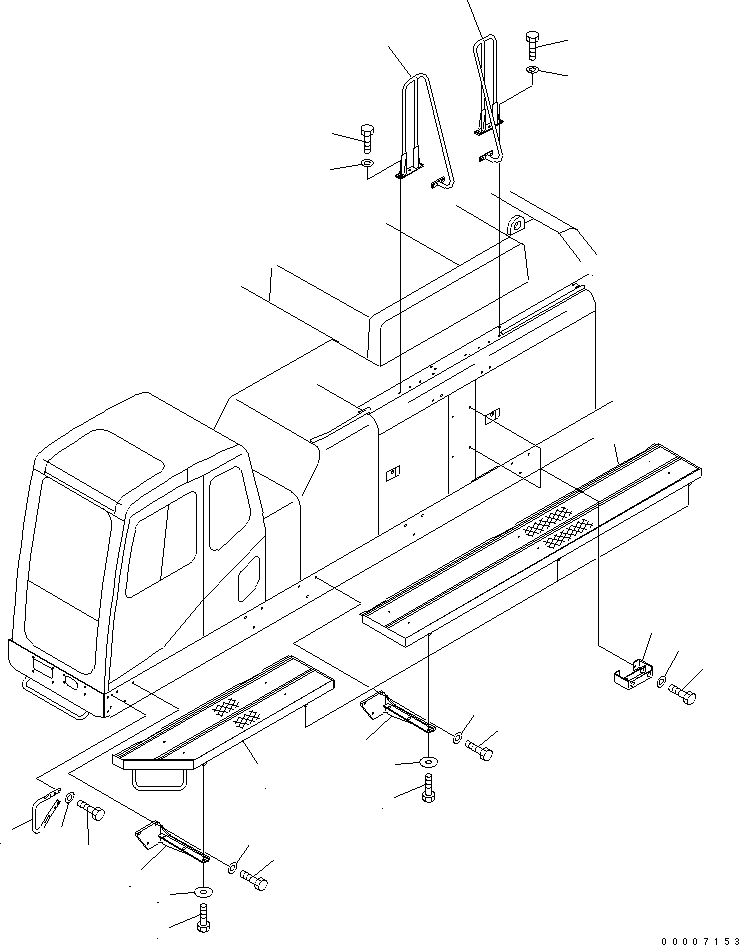 Подножка 209-53-13751 KOMATSU
