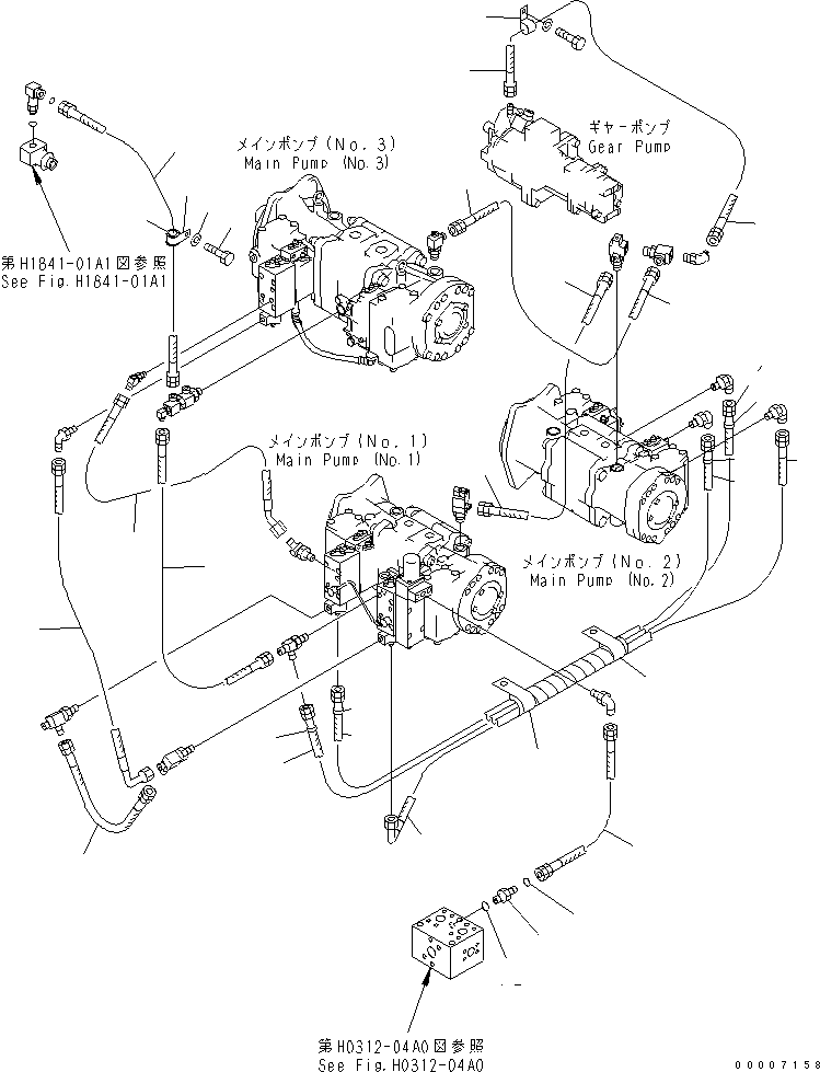 Шланг с торцевым уплотнением 02761-003A5 KOMATSU