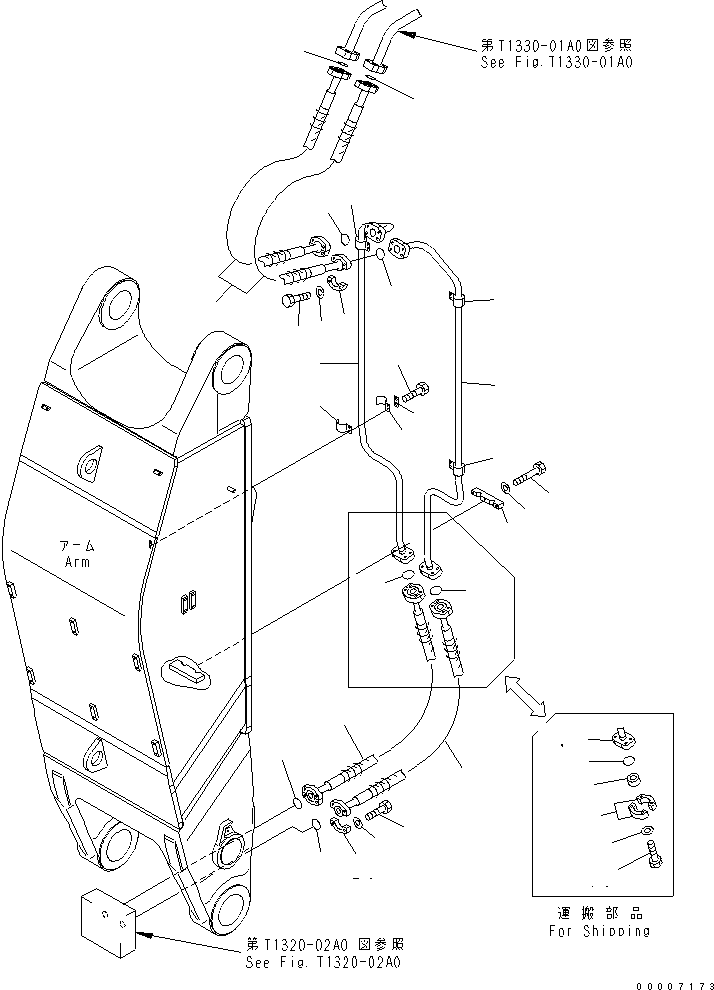 Шланг фланцевого типа 07099-21222 KOMATSU