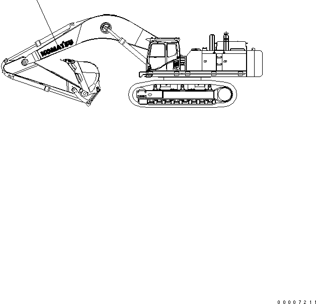 Табличка с логотипом Komatsu 09690-A1600 KOMATSU