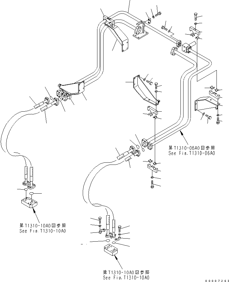 Шланг фланцевого типа 07099-21225 KOMATSU
