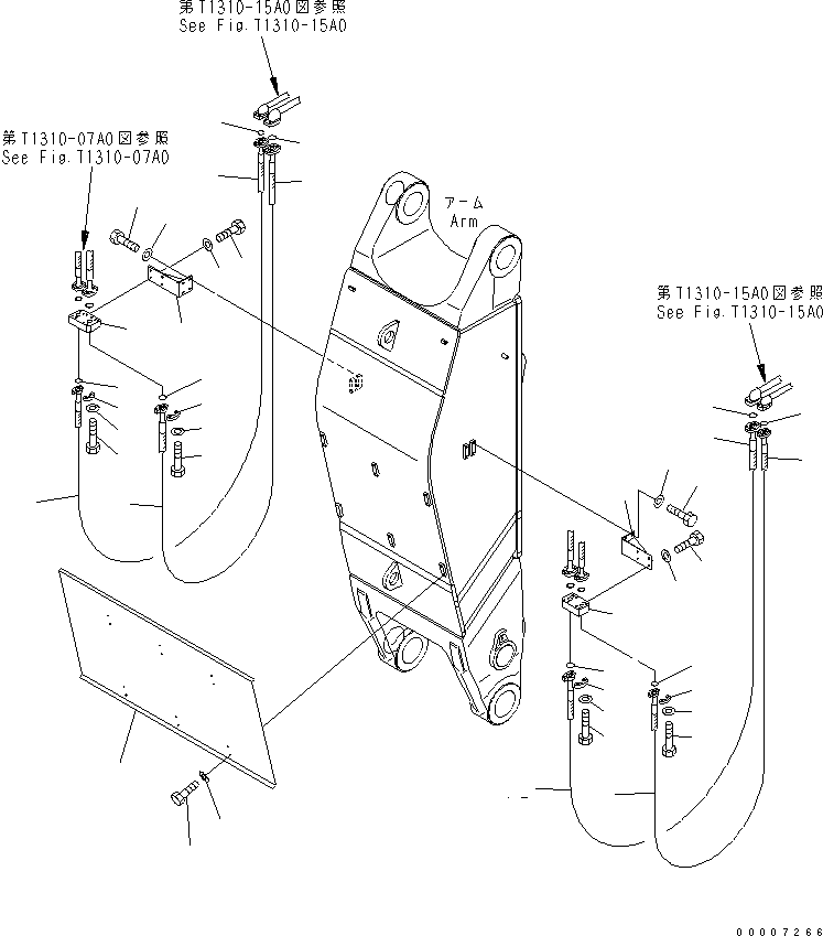 Шланг фланцевого типа 07099-21422 KOMATSU