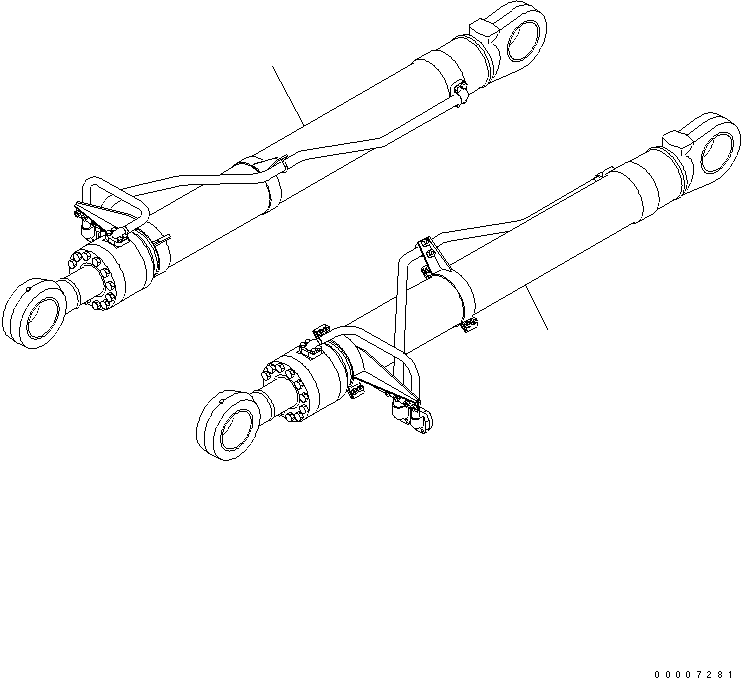 CYLINDER GROUP,R.H. (FINAL COATING) (\8\707-01-XU320) KOMATSU
