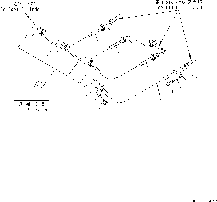 Шланг 07099-01216 KOMATSU
