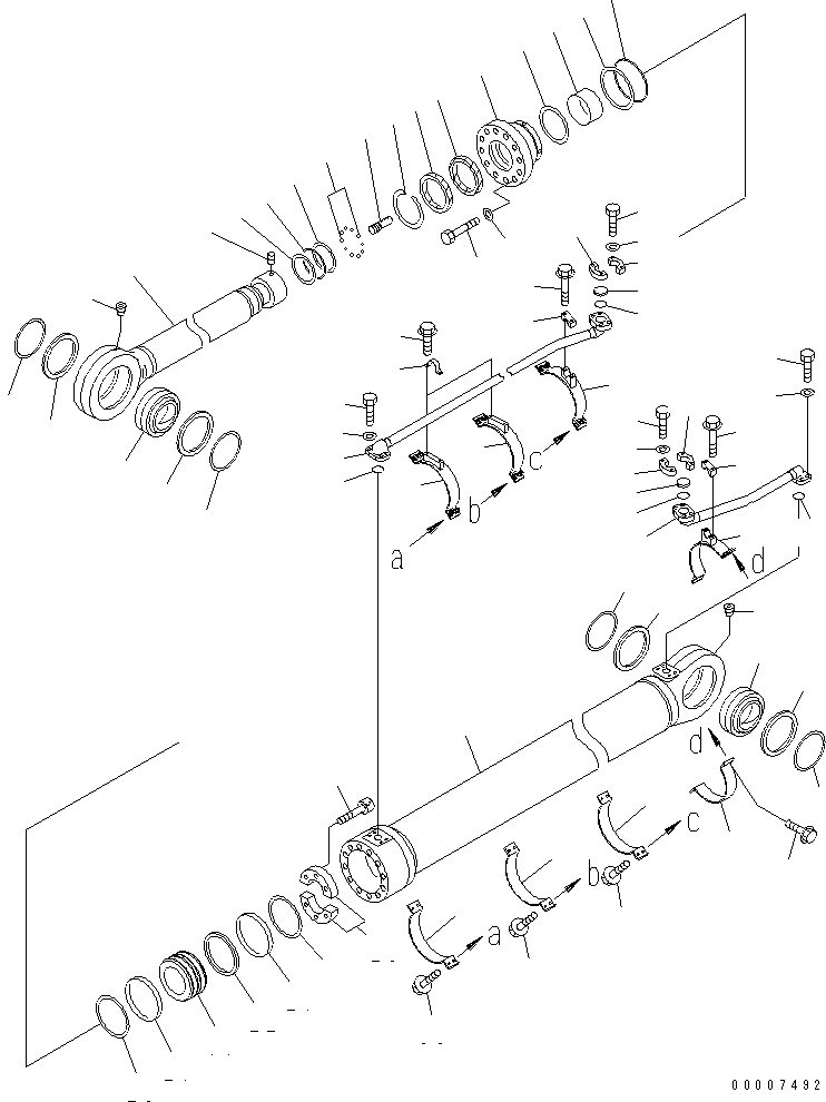 Буферное кольцо (комплект) 707-51-16640 KOMATSU