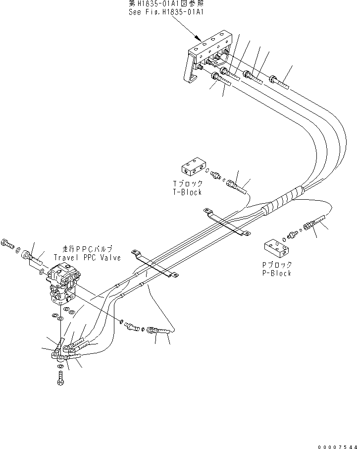 Шланг с торцевым уплотнением 02760-003A8 KOMATSU