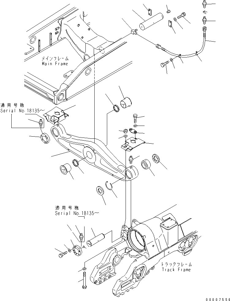 Equalizer Bar Assembly 195-50-00182 KOMATSU