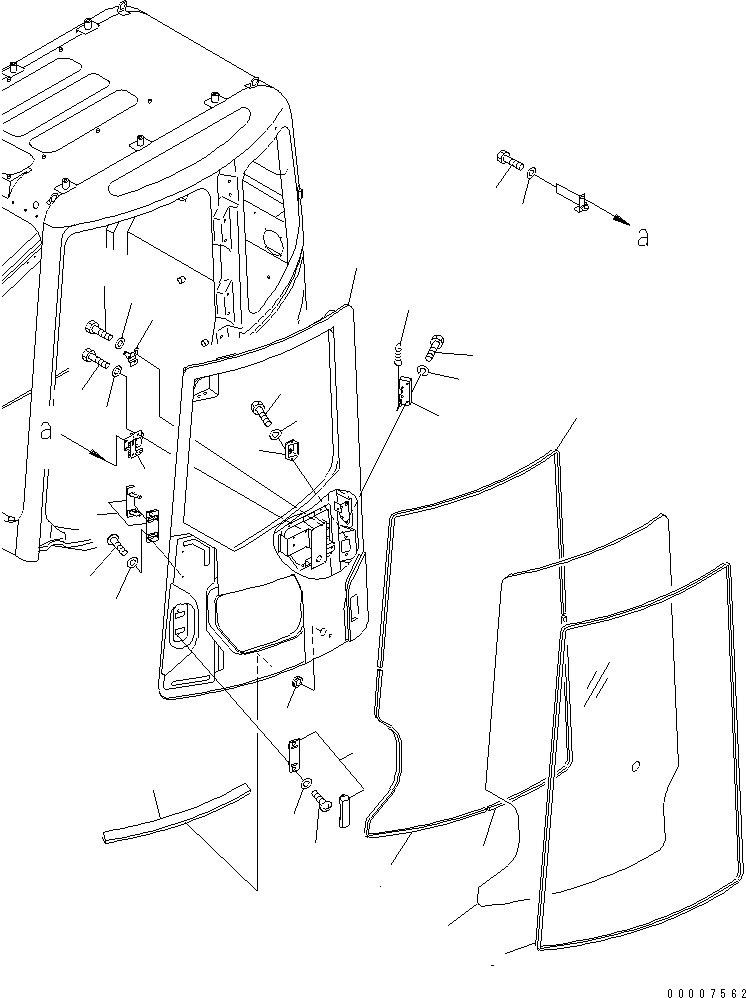 CAB ASS'Y,(HALF GUARD) (22B-54-00240) KOMATSU