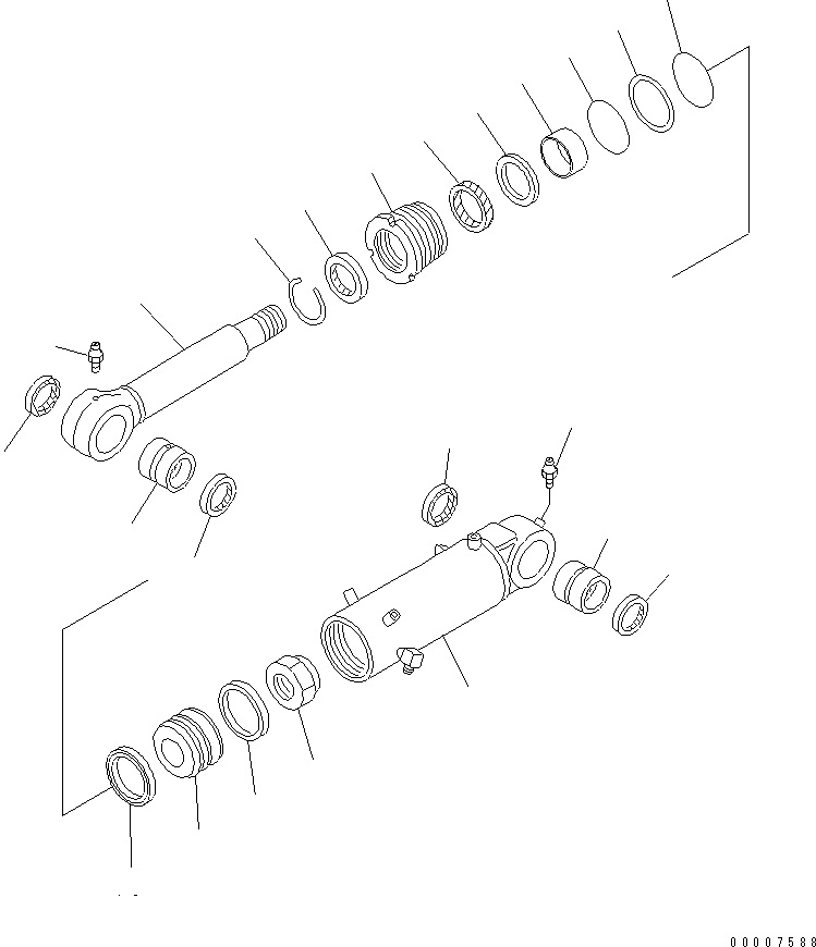 Кольцо износа (комплект) 07156-01215 KOMATSU