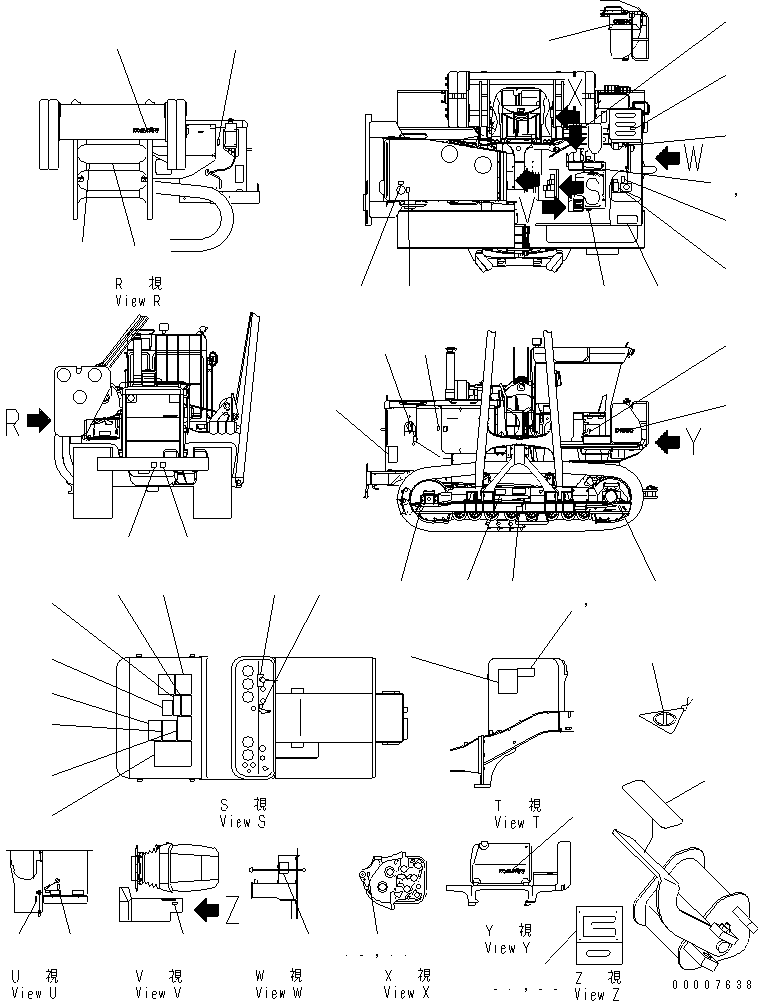 Табличка с инструкцией 09650-42101 KOMATSU