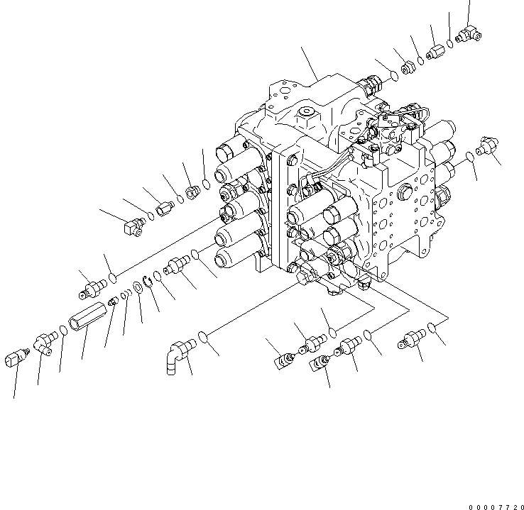 Угольник 07236-50315 KOMATSU