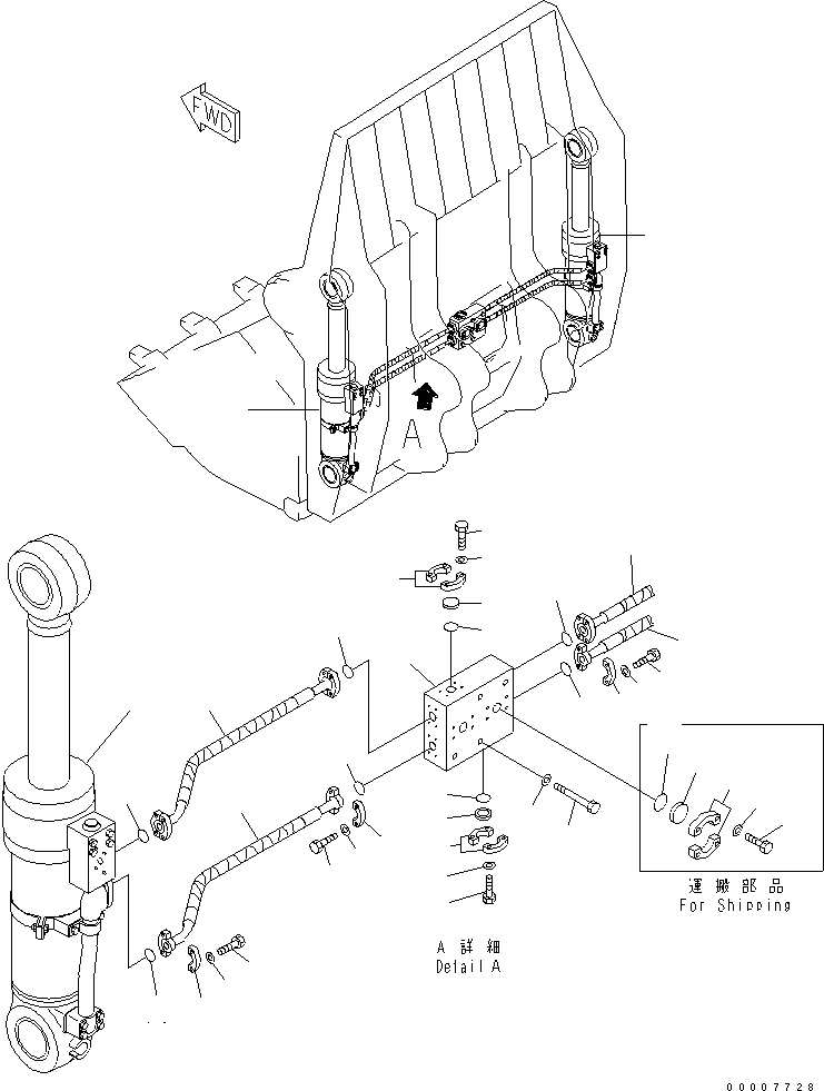 Шланг 21M-72-11560 KOMATSU