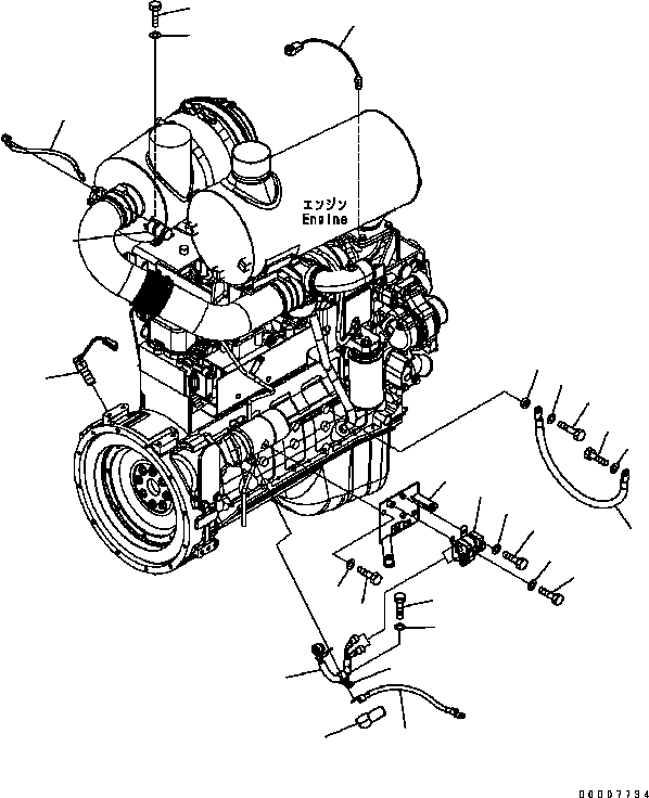 Кабель 08028-CD040 KOMATSU
