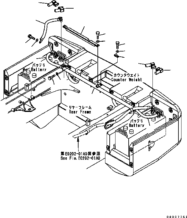 Кабель 08028-AD045 KOMATSU