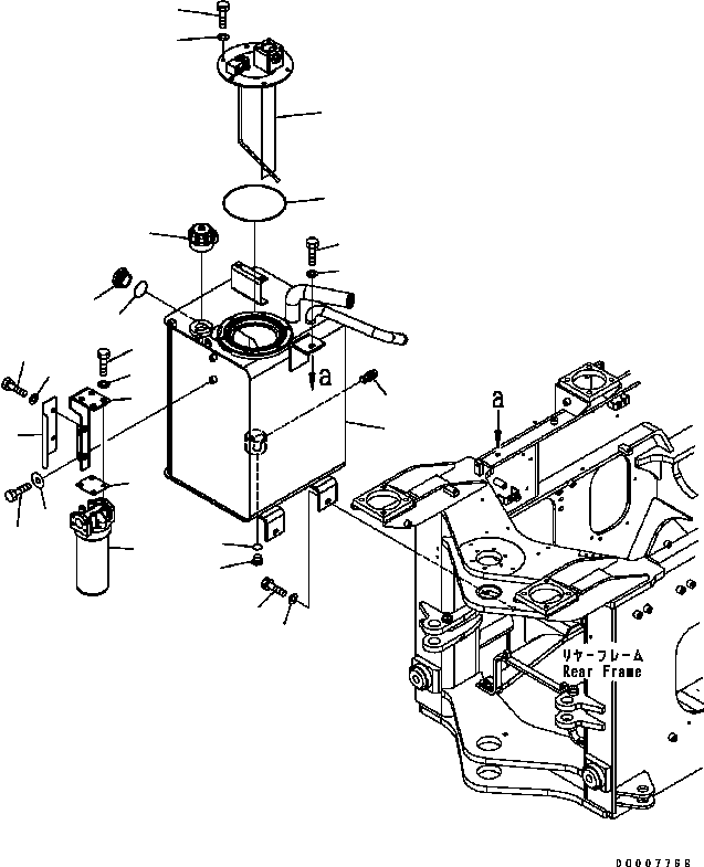 HYDRAULIC TANK 419-60-35112 KOMATSU