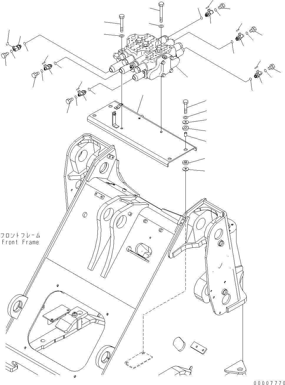 Управляющий клапан (709-93-12700) KOMATSU
