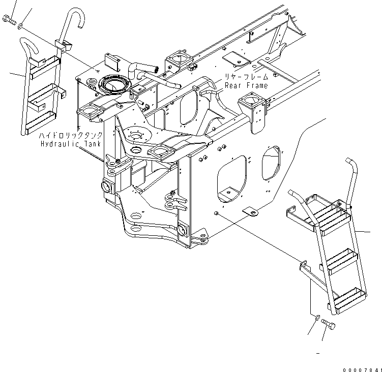 LADDER,L.H. 419-54-34241 KOMATSU