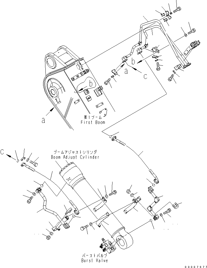 Шланг фланцевого типа 07084-01A09 KOMATSU