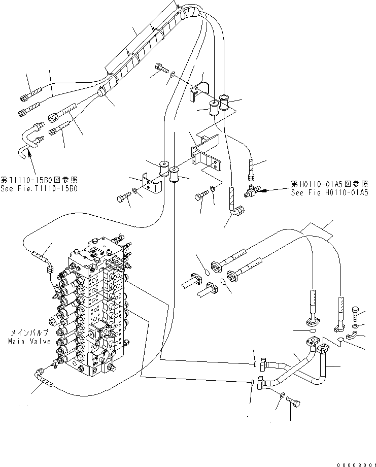 Шланг 07085-00616 KOMATSU