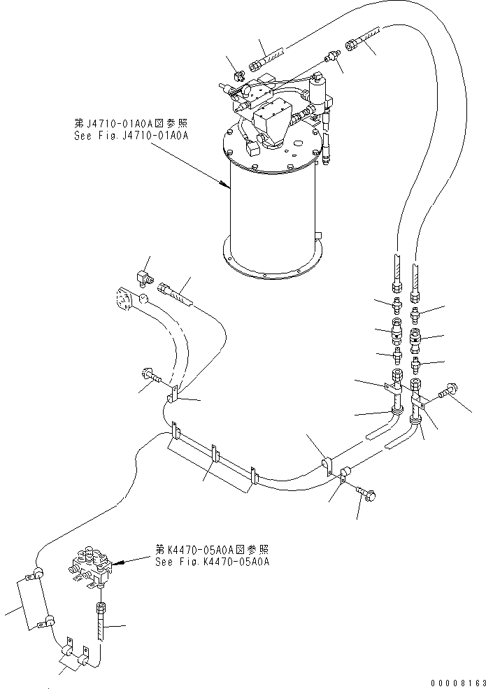 Шланг 07102-20329 KOMATSU