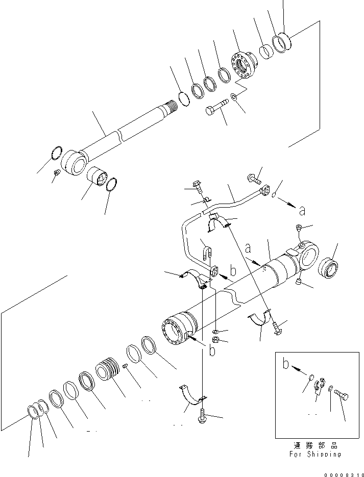 BUCKET CYLINDER A. 707-01-0E900 KOMATSU