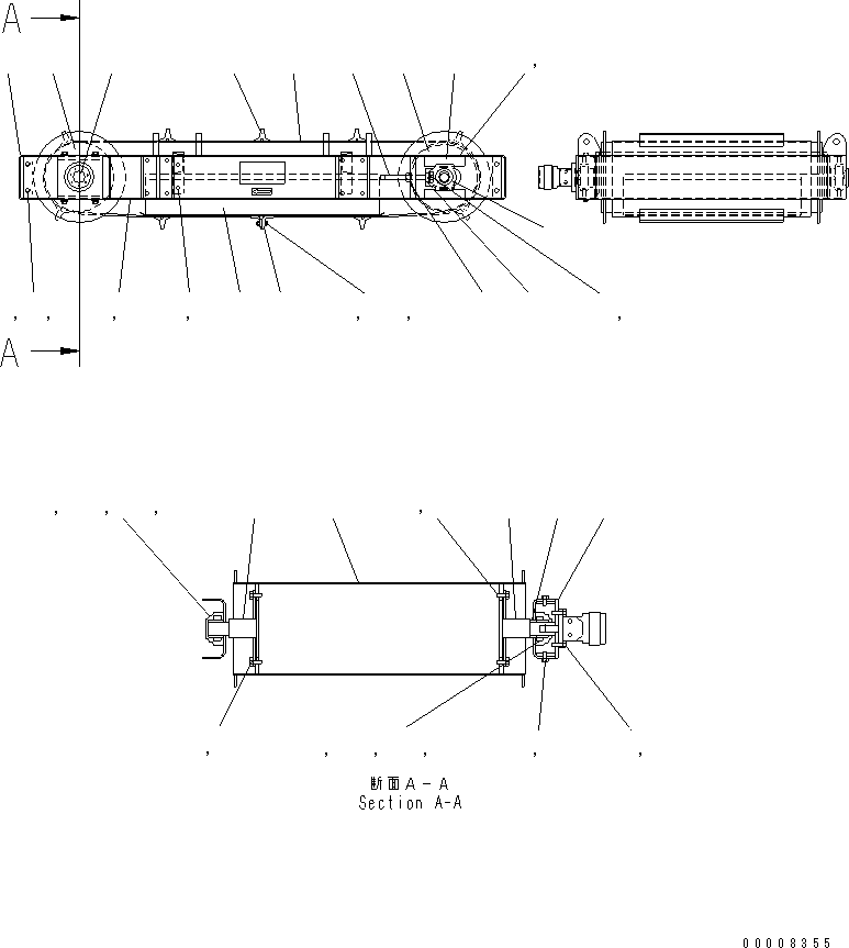 Приводной вал MFK0000281 KOMATSU